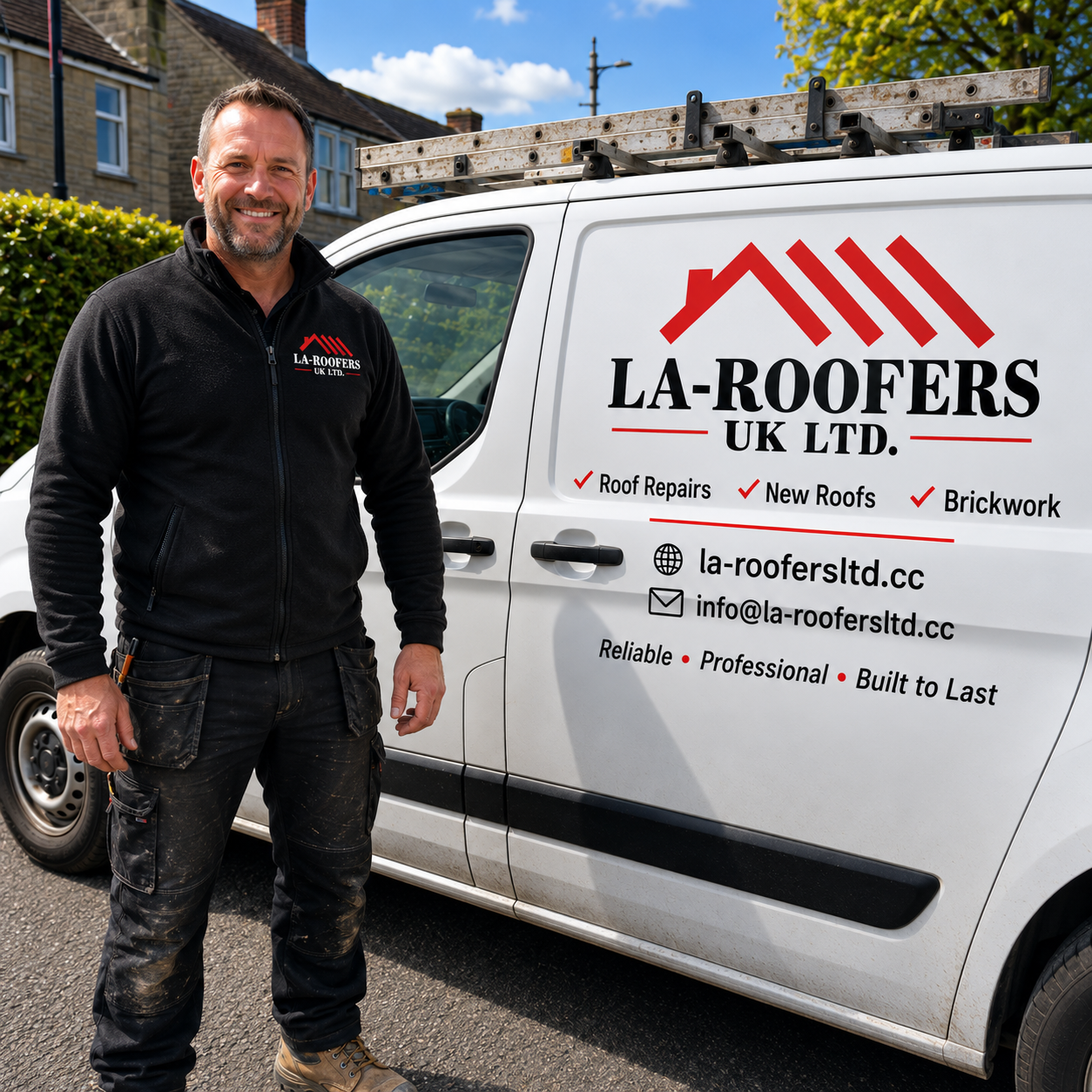 Luke, owner of LA Roofers UK LTD